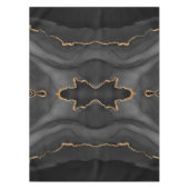 ブラック金ゴールドグリッターアゲートテーブルクロス テーブルクロス (正面)