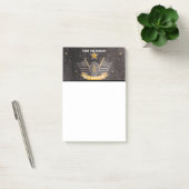 ブラック金ゴールドグリッターアメリカンサッカーコーチファーザー ポストイット (オフィス)