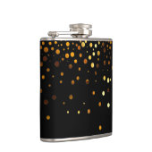 ブラック金ゴールドグリッターフェイクフォイル紙吹雪 フラスク (右)