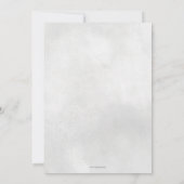 ブラック金ゴールドグリッターフローラドレスキンセアニラ 招待状 (裏面)