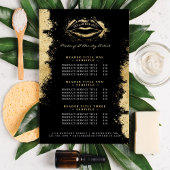 ブラック金ゴールドグリッターリップメイクアップアーティスト価格表