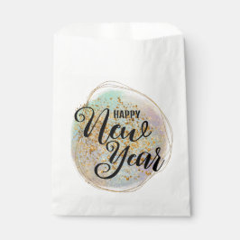 ブラック金ゴールドグリッター新年 フェイバーバッグ