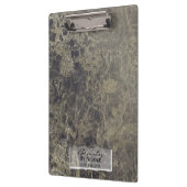 ブラック金ゴールドグリッター花崗岩グラムパーソナライズされた クリップボード (左)