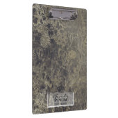 ブラック金ゴールドグリッター花崗岩グラムパーソナライズされた クリップボード (右)