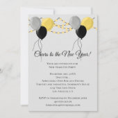 ブラック金ゴールドグレーバルーンライツニューイヤーイブパーティー シーズンカード (正面)