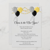 ブラック金ゴールドグレーバルーンライツニューイヤーイブパーティー シーズンカード (正面/裏面)