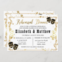 ブラック金ゴールドコメディと悲劇リハーサルディナー