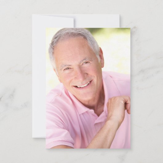 ブラック金ゴールドゴルファー写真悔やみや弔慰葬儀 サンキューカード (裏面)