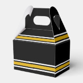 ブラック金ゴールドサッカージャージー名前をカスタムする番号 フェイバーボックス (裏面サイド)