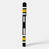 ブラック金ゴールドサッカージャージー名前をカスタムする番号 Case-Mate iPhoneケース (裏面 / 右)