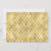 ブラック金ゴールドサプライズパーティー誕生日 招待状 (裏面)