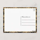 ブラック金ゴールドサンキューギャツビー黒アールデコズ ポストカード (裏面)