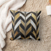 ブラック金ゴールドシボロンデコピロー クッション (ブランケット)