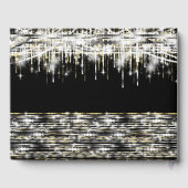 ブラック金ゴールドシルバースパークルゲストブック ゲストブック (裏面)