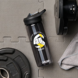 ブラック金ゴールドスクールクラブチームカラーバレーボール ウォーターボトル