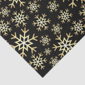 ブラック金ゴールドスノーフレーククリスマスパーティーティッシュペーパー 薄葉紙 (詳細)
