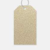 ブラック金ゴールドスパークルドレスキンセアニェララベル ギフトタグ (裏面)