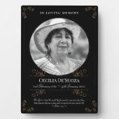 ブラック金ゴールドスワーズクラシックズ記念カスタム写真 フォトプラーク (正面)