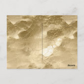 ブラック金ゴールドゼブラクリスマス ポストカード (裏面)