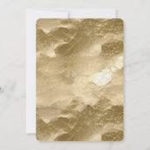 ブラック金ゴールドゼブラブライダルシャワー 招待状 (裏面)