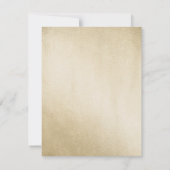 ブラック金ゴールドタキシードメンズ70thバースデーパーティー招待状 招待状 (裏面)