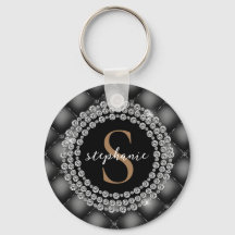 ブラック金ゴールドダイアモンズモノグラムタフッドスパークリラグジュアリー