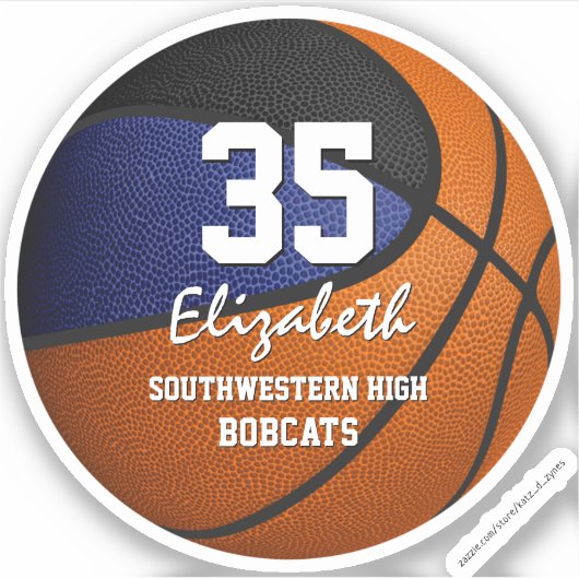 ブラック金ゴールドチームカラーキッズバスステッカー シール (正面)