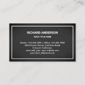 ブラック金ゴールドツリーガーデニング造園気に芝生 名刺 (裏面)