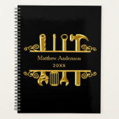 ブラック金ゴールドツールのホーム修理事業2026 プランナー手帳 (正面)