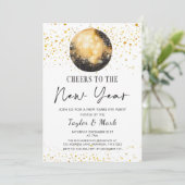 ブラック金ゴールドディスコボール応援新年イブパーティー 招待状 (スタンド正面)