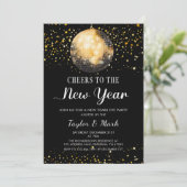 ブラック金ゴールドディスコボール応援新年イブパーティー 招待状 (スタンド正面)