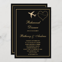 ブラック金ゴールドトラベル結婚のリハーサルディナー