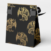 ブラック金ゴールドドラゴンパターンパーティー特典ボックス フェイバーボックス (裏面サイド)