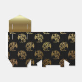 ブラック金ゴールドドラゴンパターンパーティー特典ボックス フェイバーボックス (折り畳みなし)