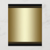 ブラック金ゴールドハイヒール靴フライヤー チラシ (裏面)