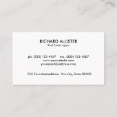 ブラック金ゴールドハウスロ実在ゴエステート 名刺 (裏面)