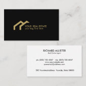 ブラック金ゴールドハウスロ実在ゴエステート 名刺 (正面/裏面)