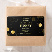 ブラック金ゴールドハニーミニマリスト ラベル (インサイチュ)