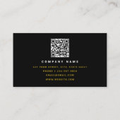 ブラック金ゴールドハンマーホーム建物建築 名刺 (裏面)