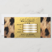 ブラック金ゴールドバウLeopard Cheetahギフト券 (裏面)