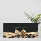 ブラック金ゴールドバウLeopard Cheetahギフト券 (スタンド正面)
