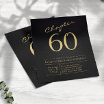 ブラック金ゴールドバジェット60th誕生日招待状 チラシ<br><div class="desc">バジェット祝とブラックと金ゴールドのスクリプトの招待チラシで60歳の誕生日を愛しパーソナライズされたた人を愛した。デザインとカスタマイズ特別なブラックと金ゴールドのスクリプトを使用して、これらの招待状はあなたの60誕生祝いを思い出に残る特別なイベントにする。この特別救済な日を記念して美しく有意義な招待を作成しよう。低予算招待状チラシ。 ***ご注意この予算オプションはチラシ（封筒は含まない）なので低価格 – SATINオプションはより厚い選択である。デザインは、RSVPや指示などの余分な文字のための背面(yes、付加価値！)に追加の詳細テンプレートを持っている。</div>
