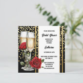 ブラック金ゴールドバラきらめくワインバブリーブライダル シーズンカード (スタンド正面)