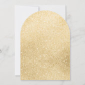 ブラック金ゴールドバルーン21歳の誕生日パーティー 招待状 (裏面)