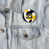 ブラック金ゴールドバレーチームカラー 缶バッジ (インサイチュ)