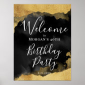 ブラック金ゴールドバースデーパーティーへようこそ ポスター (正面)