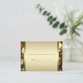 ブラック金ゴールドバーバルミツワー披露宴テーブルカード プレイスカード (スタンド正面)