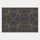 ブラック金ゴールドバーベドルクス ラッピングペーパーシート (正面)