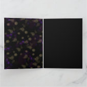 ブラック金ゴールドパープルマスカレードパーティー サンキューカード (内部)