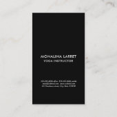 ブラック金ゴールドヒューマンデザイン体グラフ名刺 名刺 (裏面)